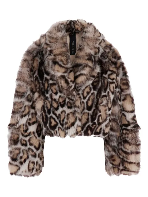 Blancha leopard-print shearling jacket