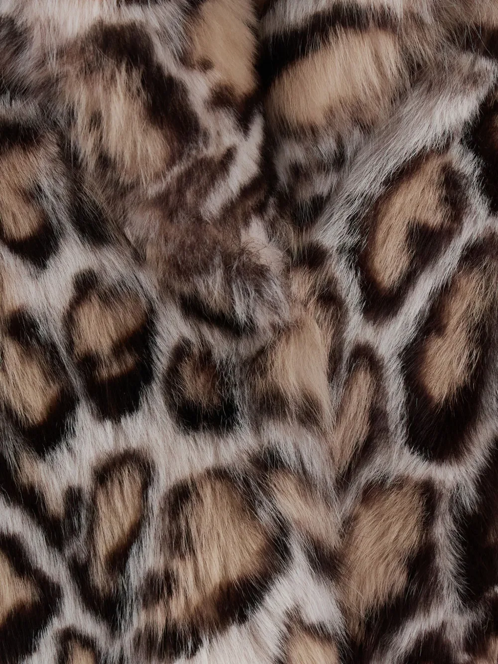 Blancha Leopard-print Shearling Jacket In Brown