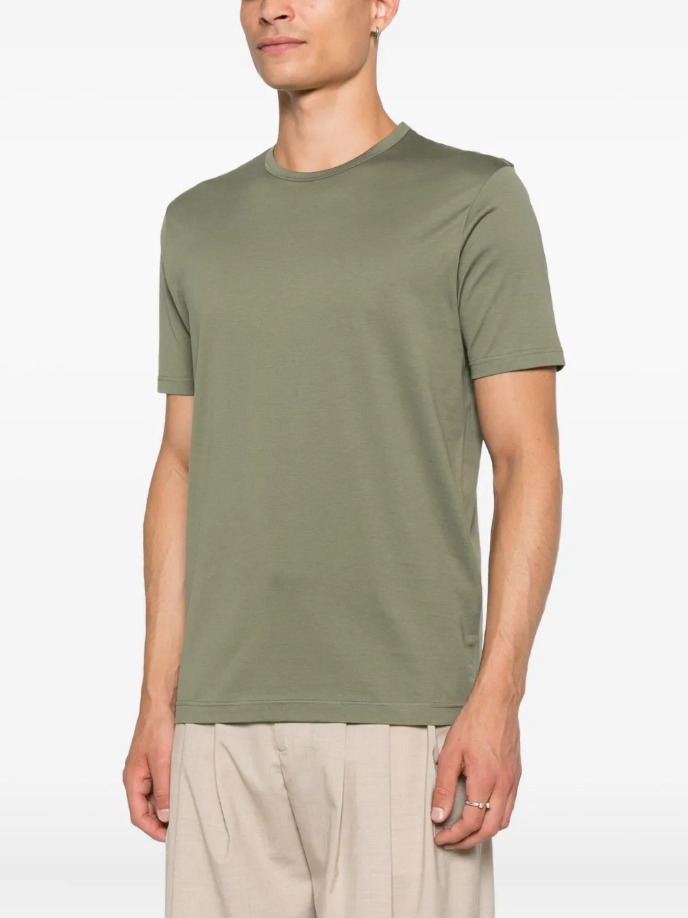 Sunspel Katoenen T-shirt Groen