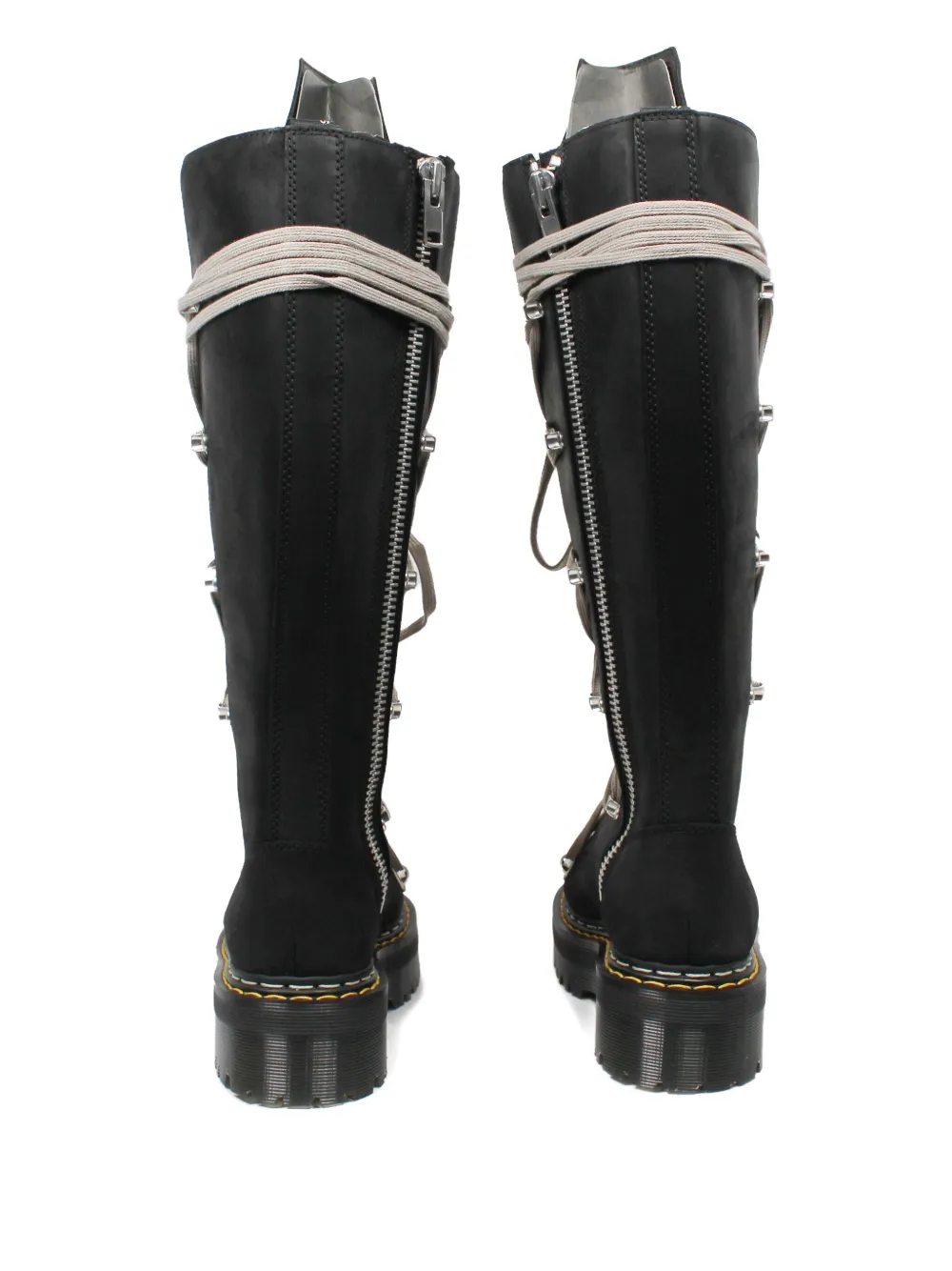 Dr. Martens X Rick Owens 1b60 Quad Lace-up Platform Boots In Black