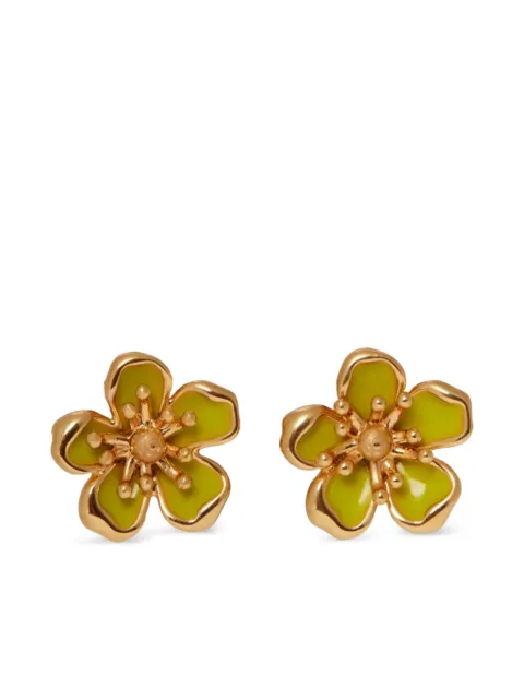Casablanca aretes con aplique de flor