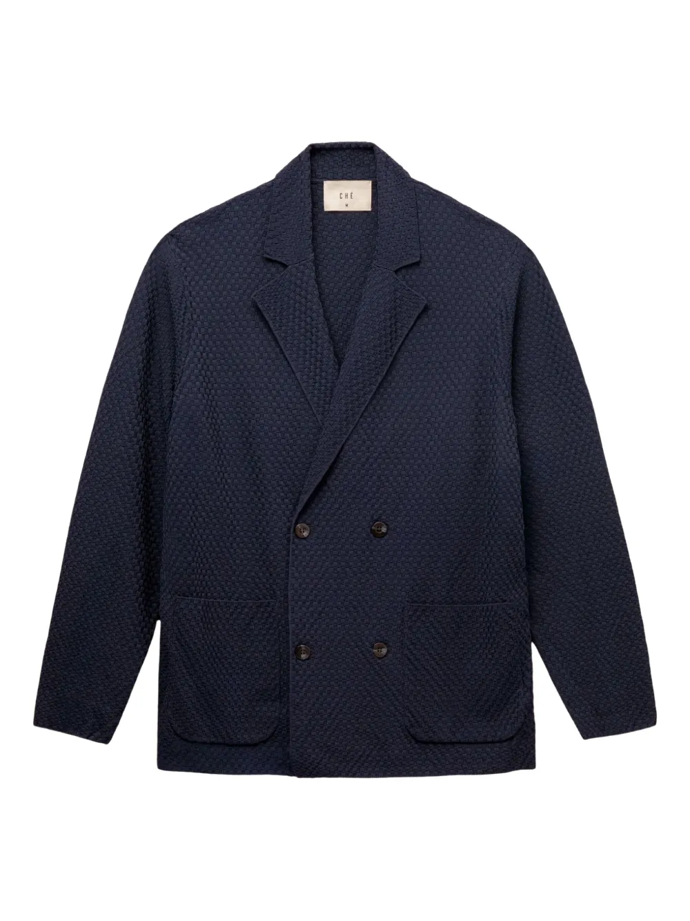 CHÉ Garcia double-breasted textured blazer | Blue | Image 1