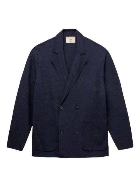 CHÉ Garcia double-breasted textured blazer