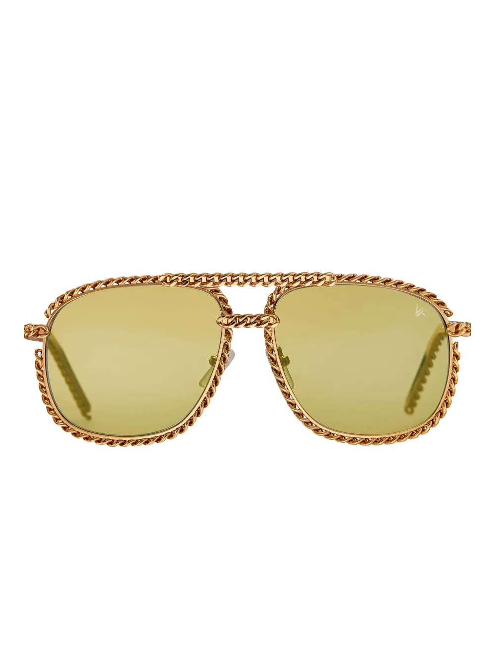 Vintage Frames Company Snatch Full Cuban chain sunglasses - Oro