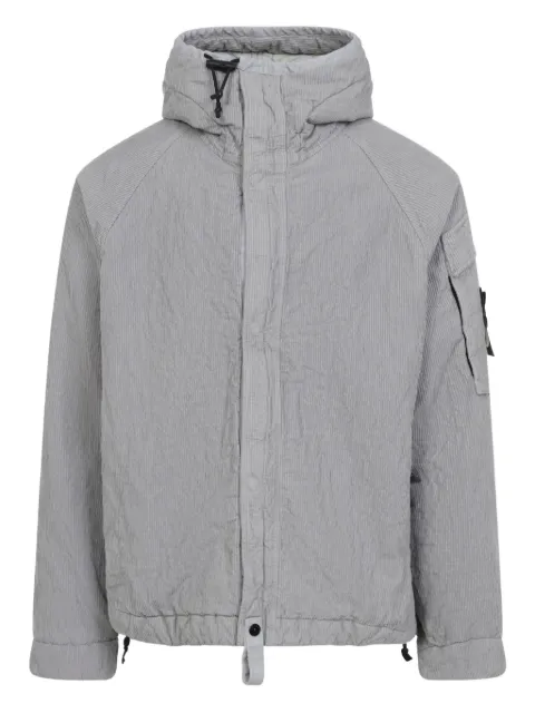 Stone Island hooded textured jacket