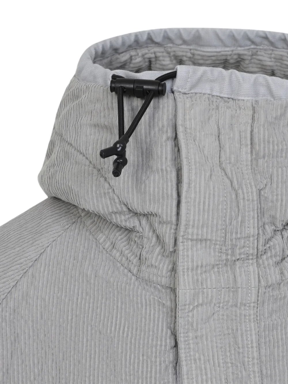 Stone Island Lightweight Grey Jacket With Textured Fabric In Gray