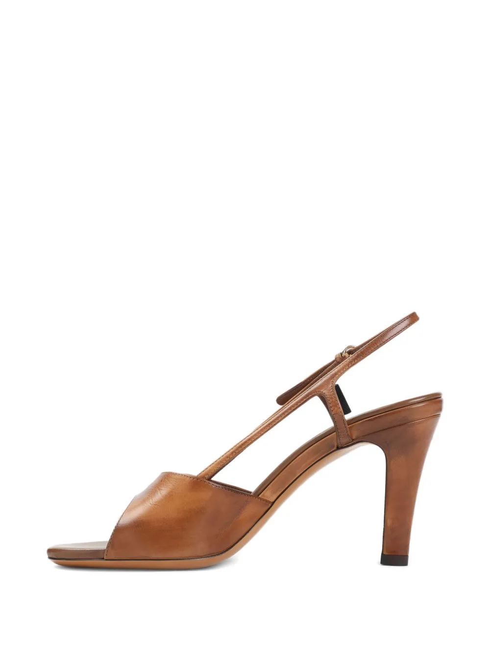 Miu 85mm slingback heeled sandal Bruin