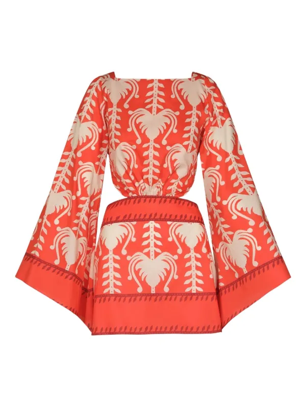 Johanna Ortiz Words of Wisdom Dress in Red