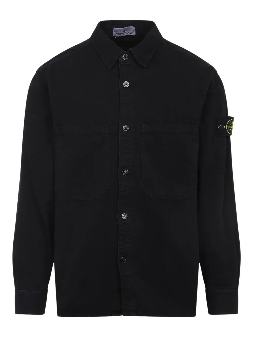 Stone Island sobrecamisa con botones | negro | Image 1