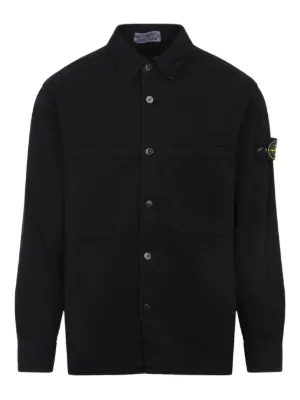 Stone Island シャツジャケット | ブラック | FARFETCH JP