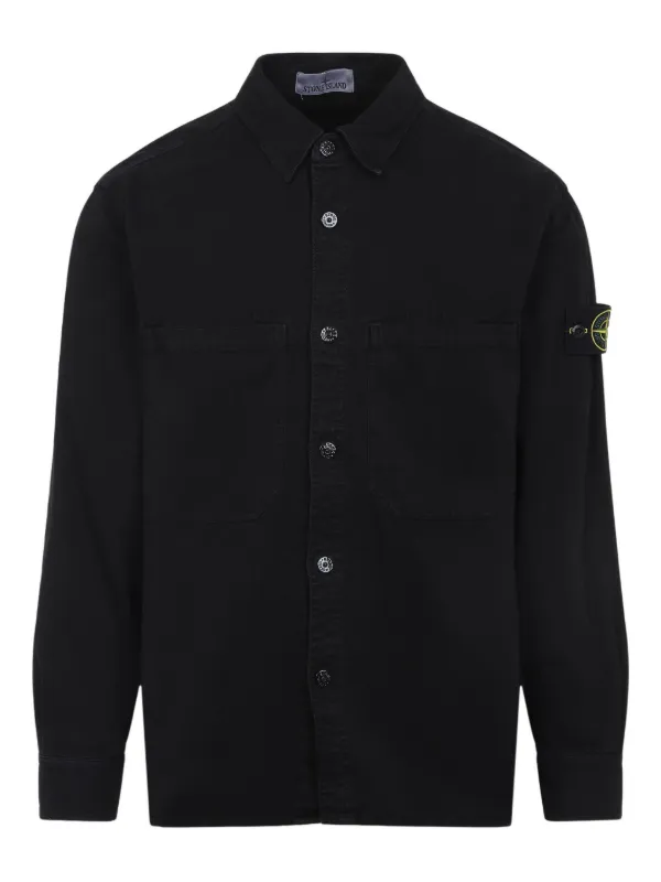 Stone Island シャツジャケット | ブラック | FARFETCH JP