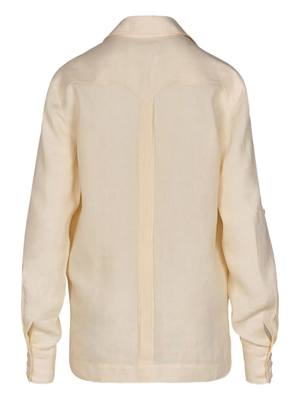 Johanna Ortiz Manly Guayabera linnen blouse - Beige