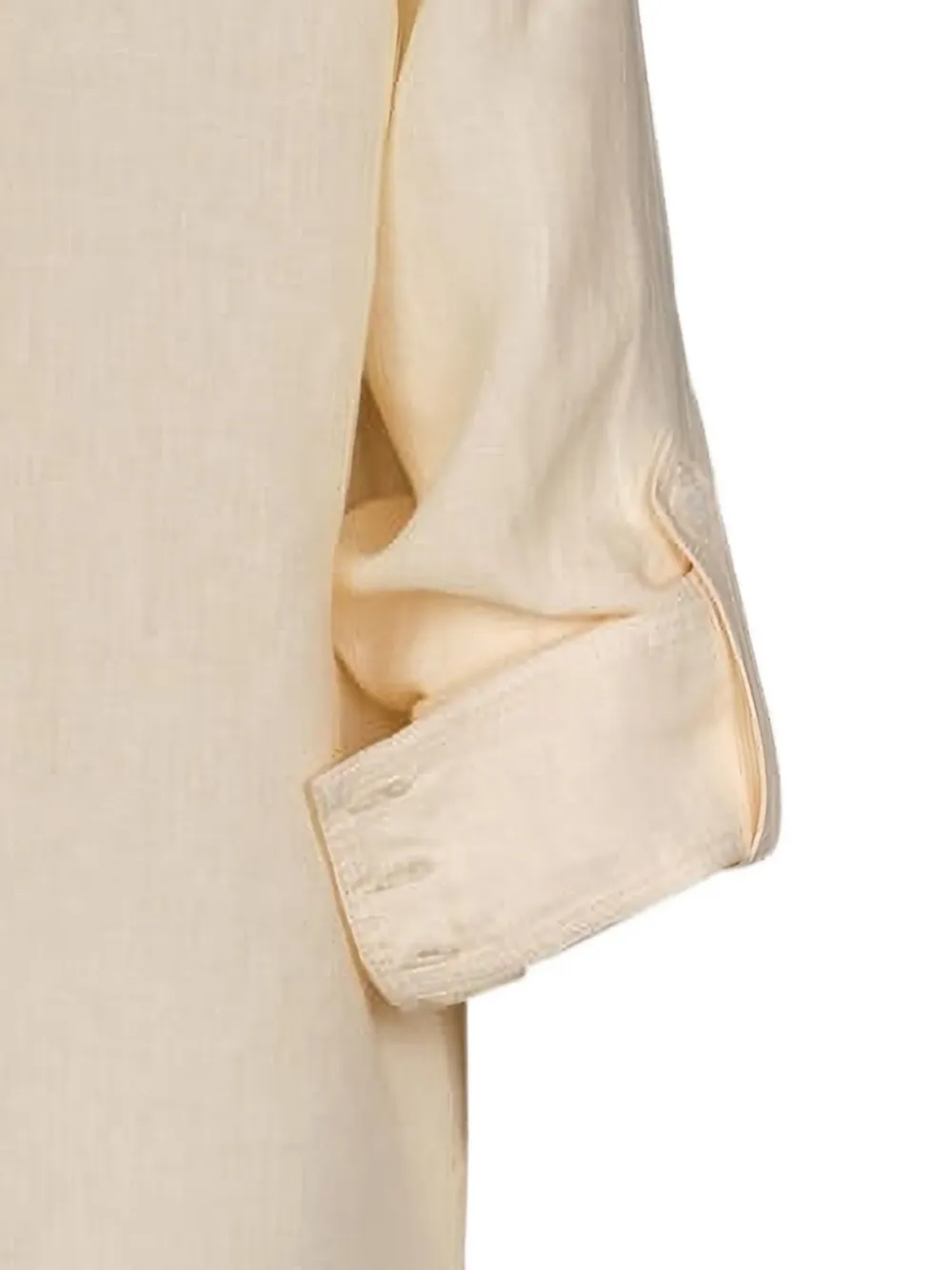 Johanna Ortiz Manly Guayabera Linen Shirt In Neutral