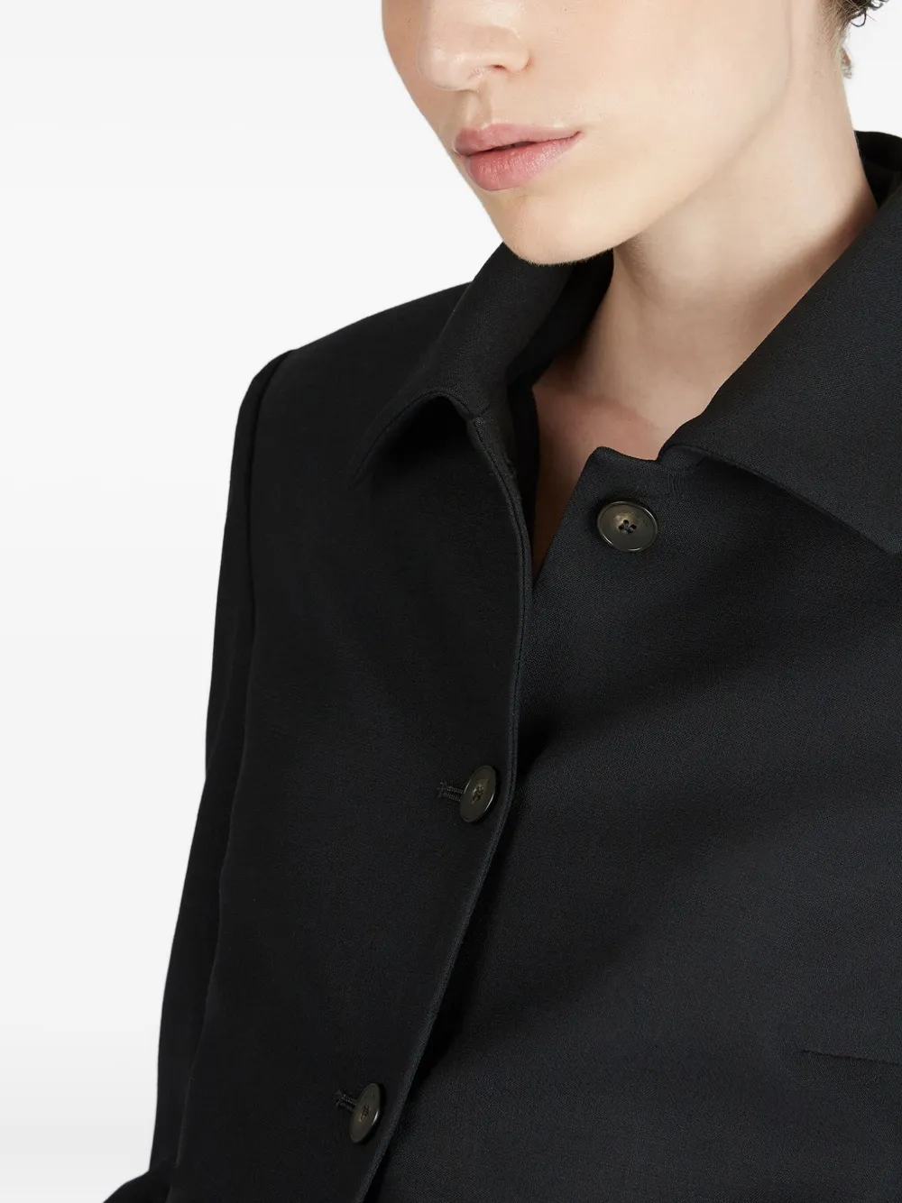 Montedoro Buttoned Jacket In Black