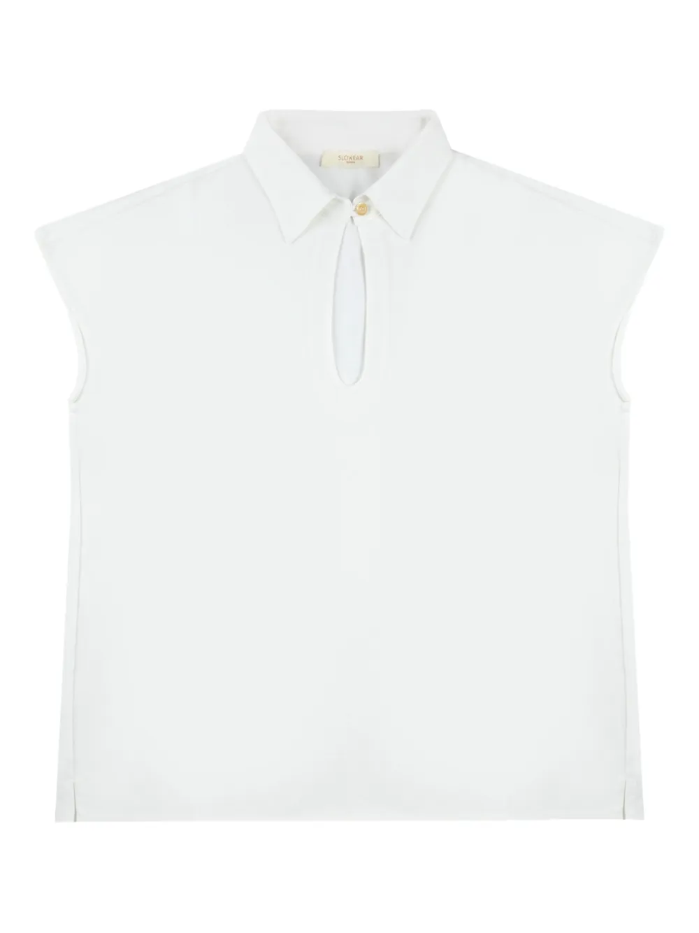 Zanone Keyhole-detailed Blouse In White