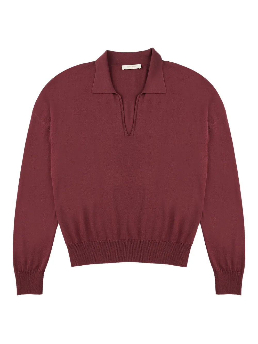 Zanone V-neck Sweater In Burgundy