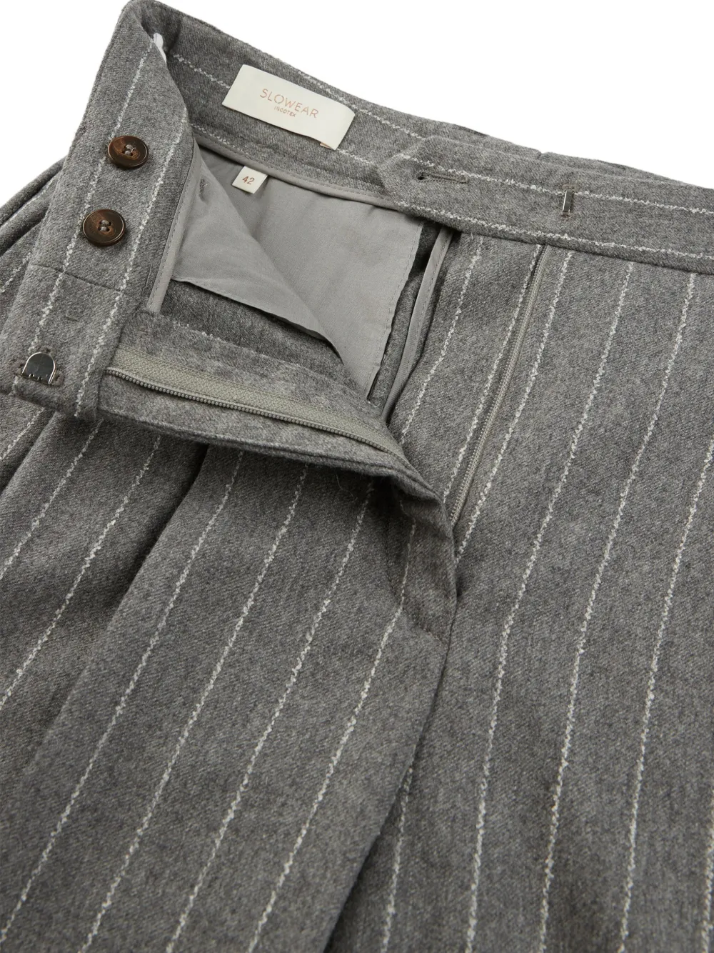 Incotex Pinstripe Trousers In Gray