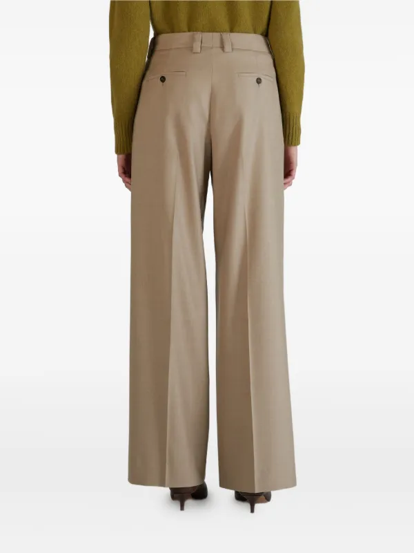 パンツ INCOTEX Super100 Saxony flannel Trouser Incotex Flannel Trousers | Neutrals | FARFETCH