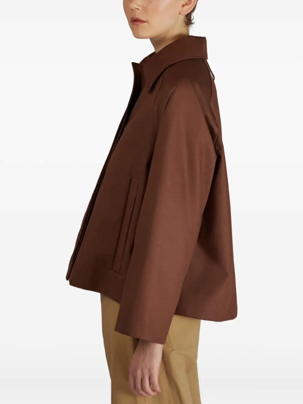 Montedoro Cotton Jacket In Brown