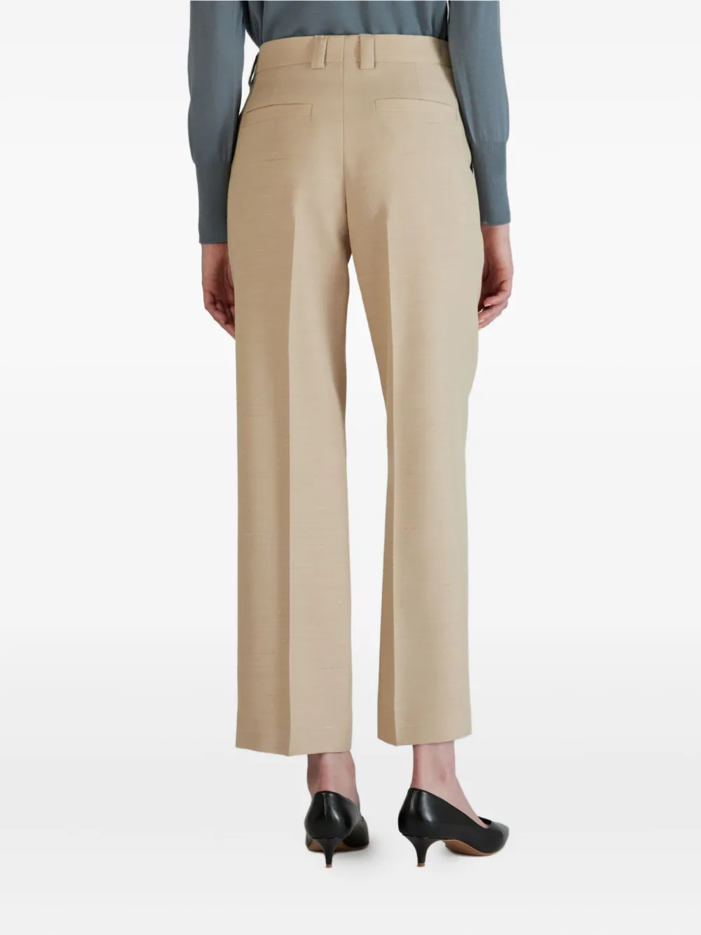 Incotex Broek met verborgen sluiting Beige