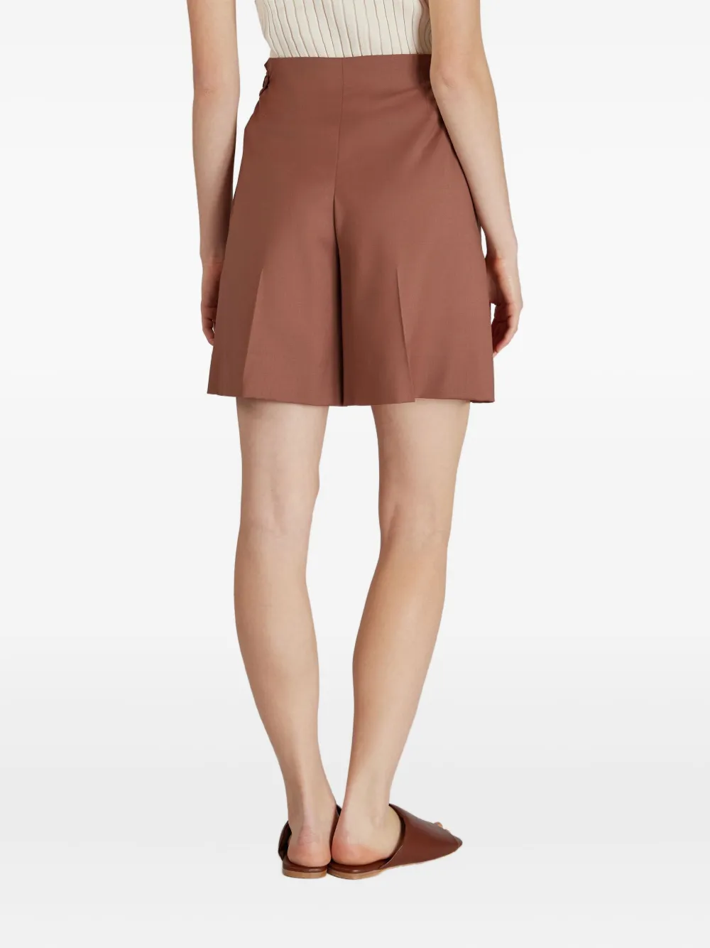 Incotex Wollen shorts Bruin