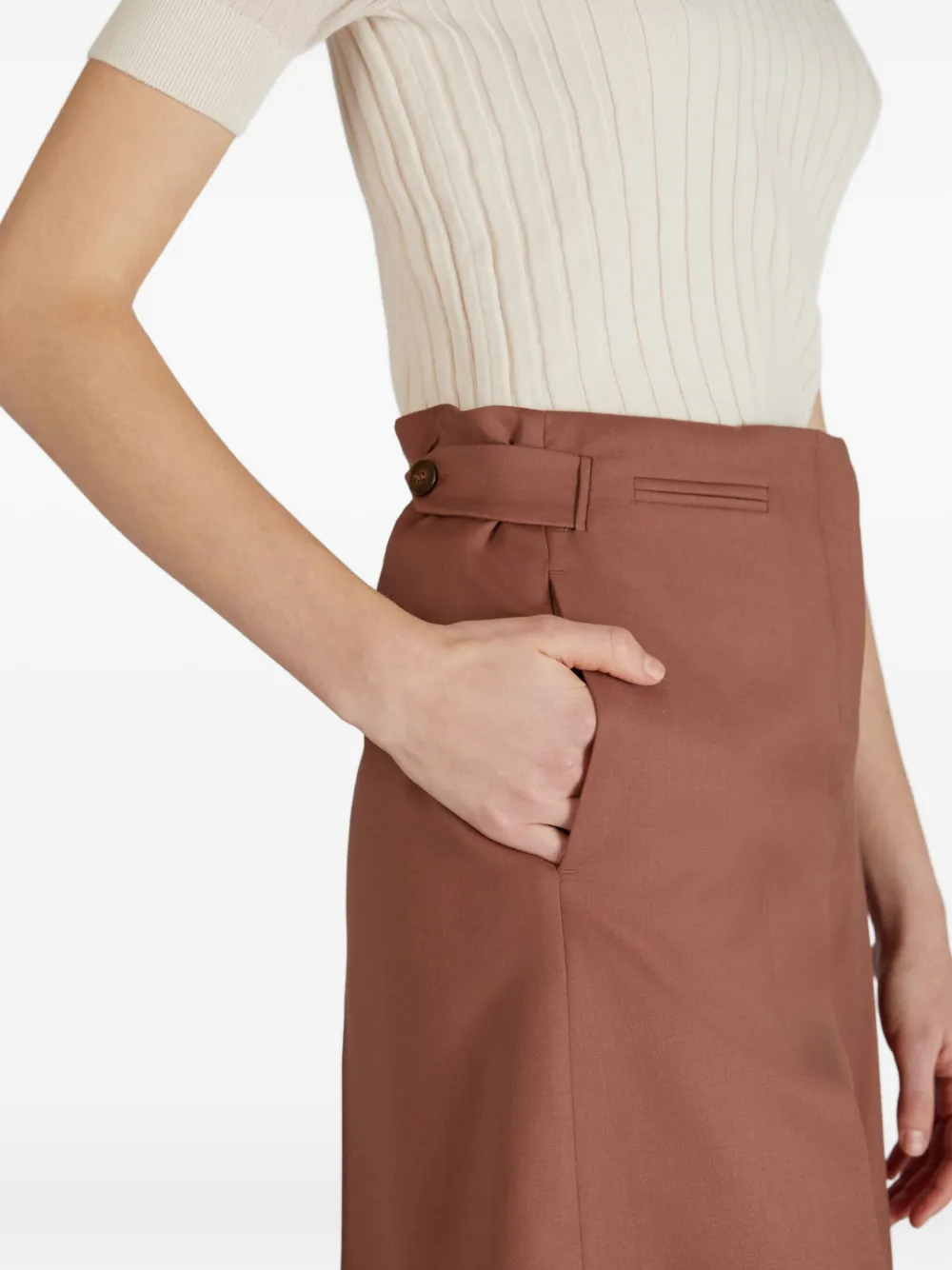 Incotex Wollen shorts Bruin