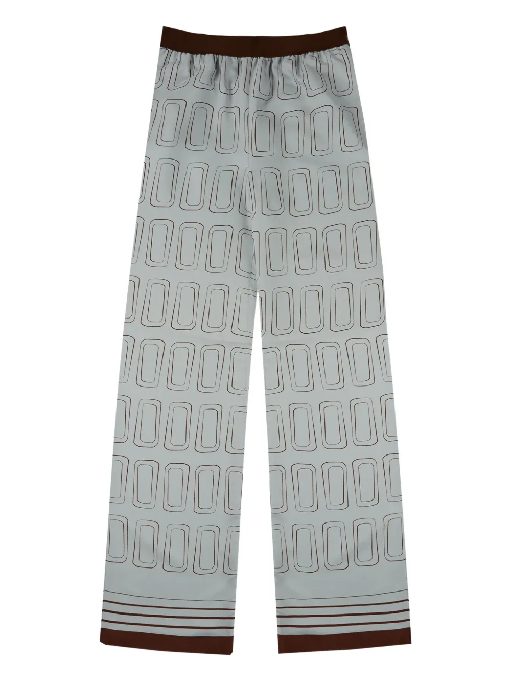 Incotex Broek met print Blauw