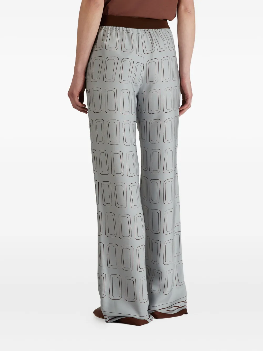 Incotex Broek met print Blauw