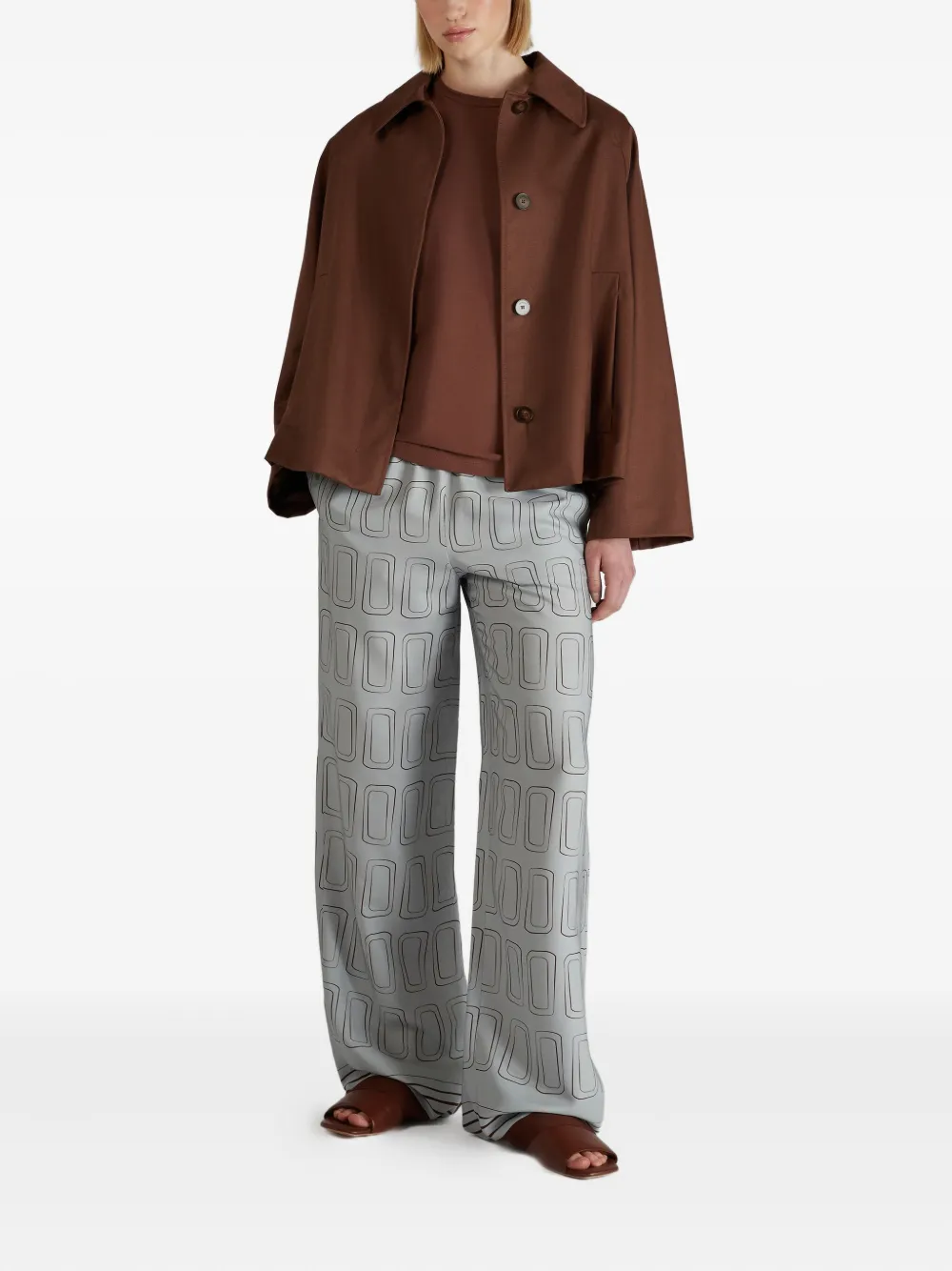 Incotex Broek met print - Blauw