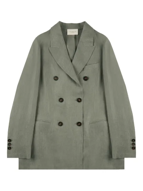 slowear double-breasted linen jacket