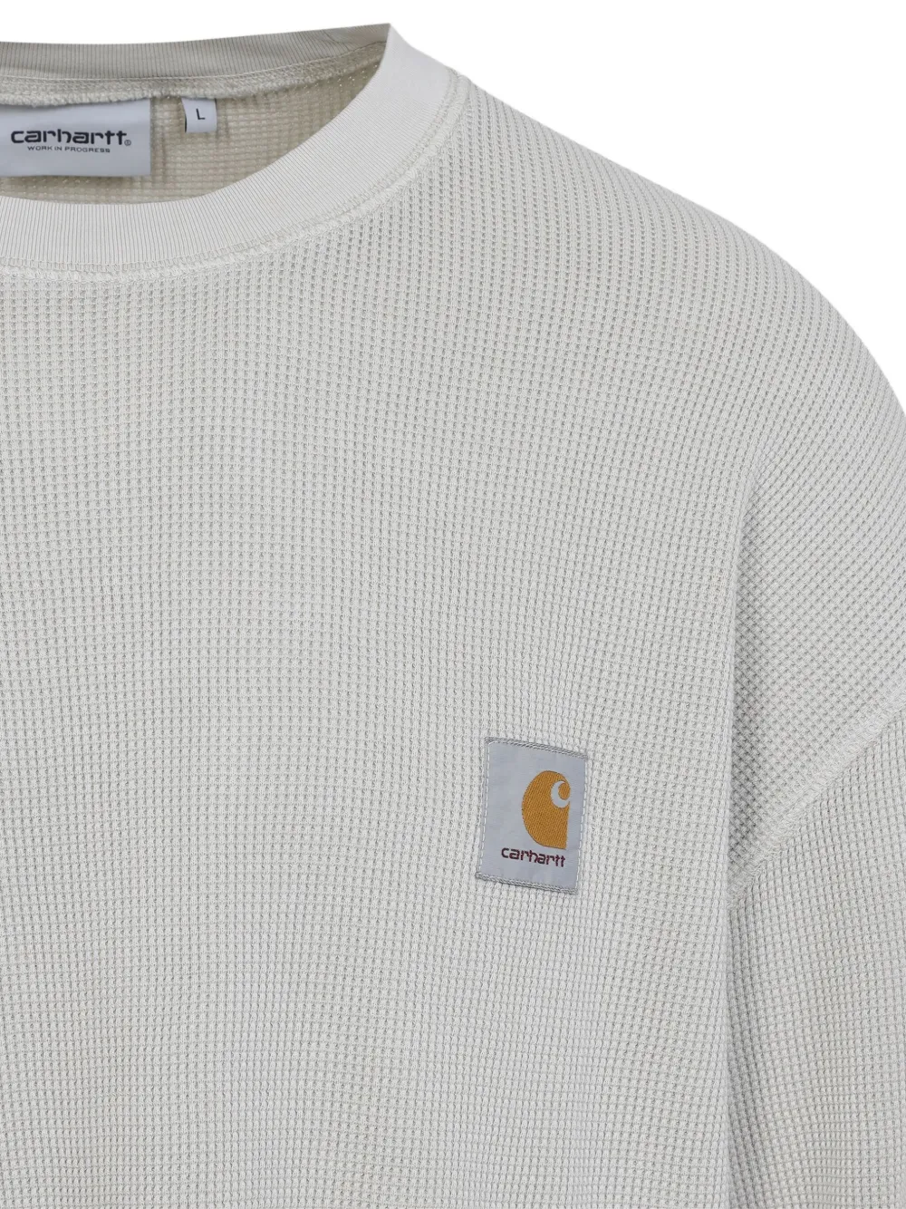 Carhartt Vista Waffle Long-sleeved T-shirt In White