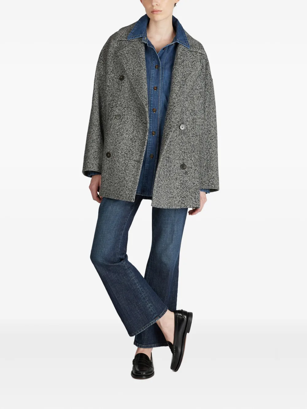 Glanshirt Buttoned Denim Shirt In Blue