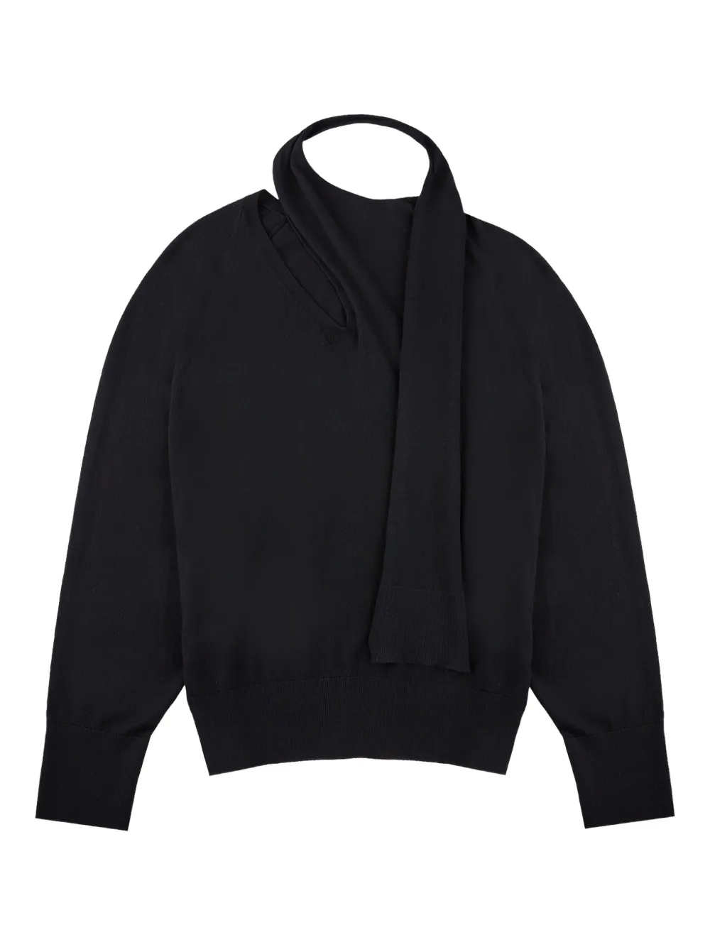 Zanone Maglione con sciarpa - Blu