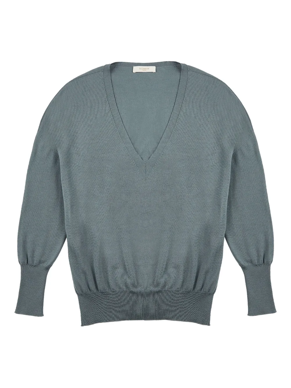 Zanone V-neck Sweater In Blue