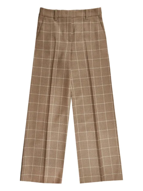 Incotex check flannel trousers