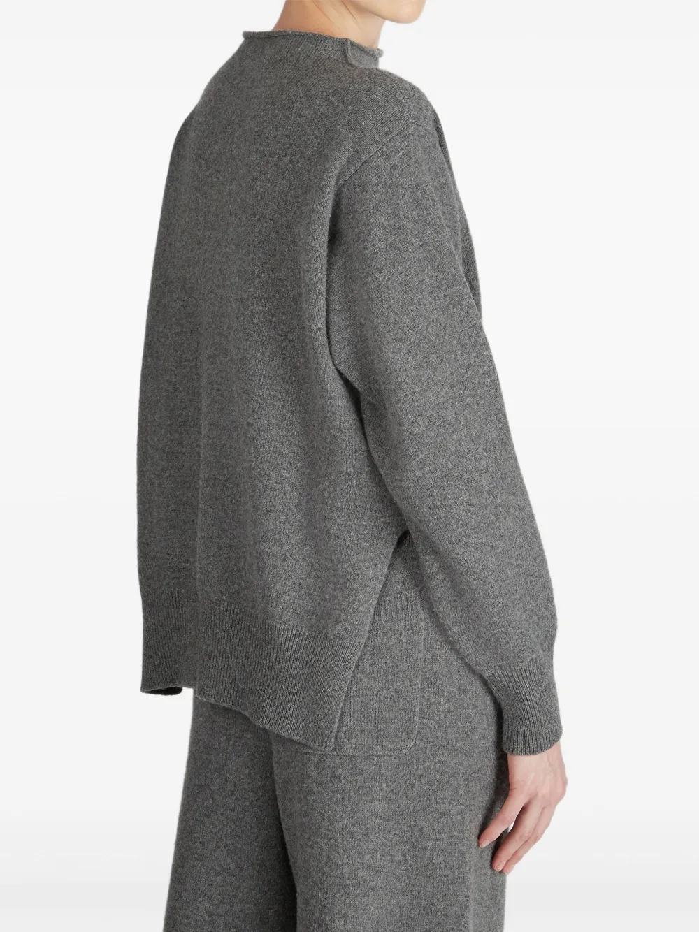 Zanone Cut-neck Sweater In Gray