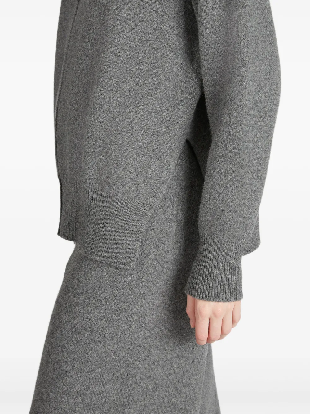 Zanone Cut-neck Sweater In Gray
