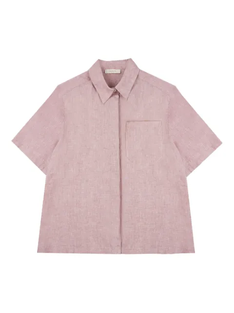 Glanshirt pocket linen shirt