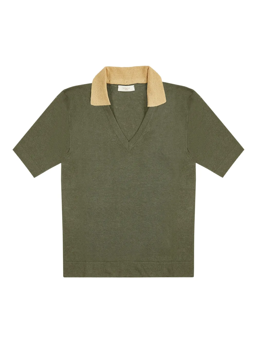 Zanone T-shirt met V-hals Groen