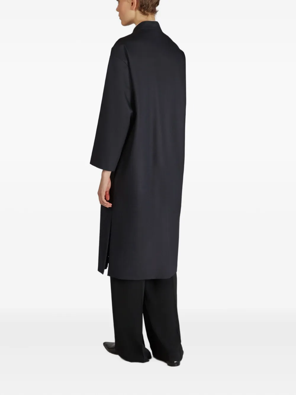 Montedoro Button Single-breasted Coat In Blue