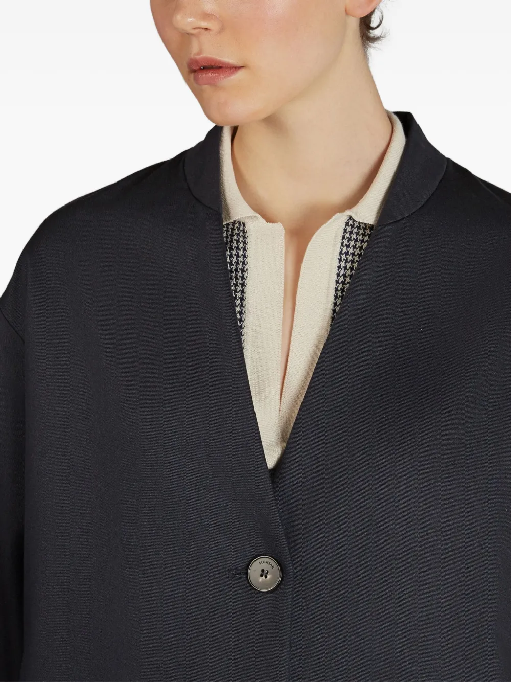 Montedoro Button Single-breasted Coat In Blue