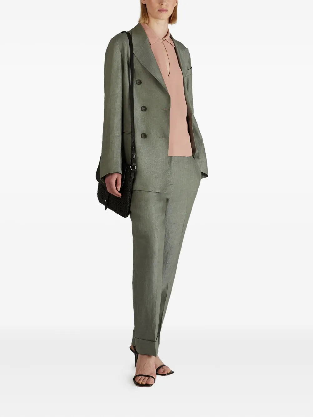 Incotex Broek met zak - Groen