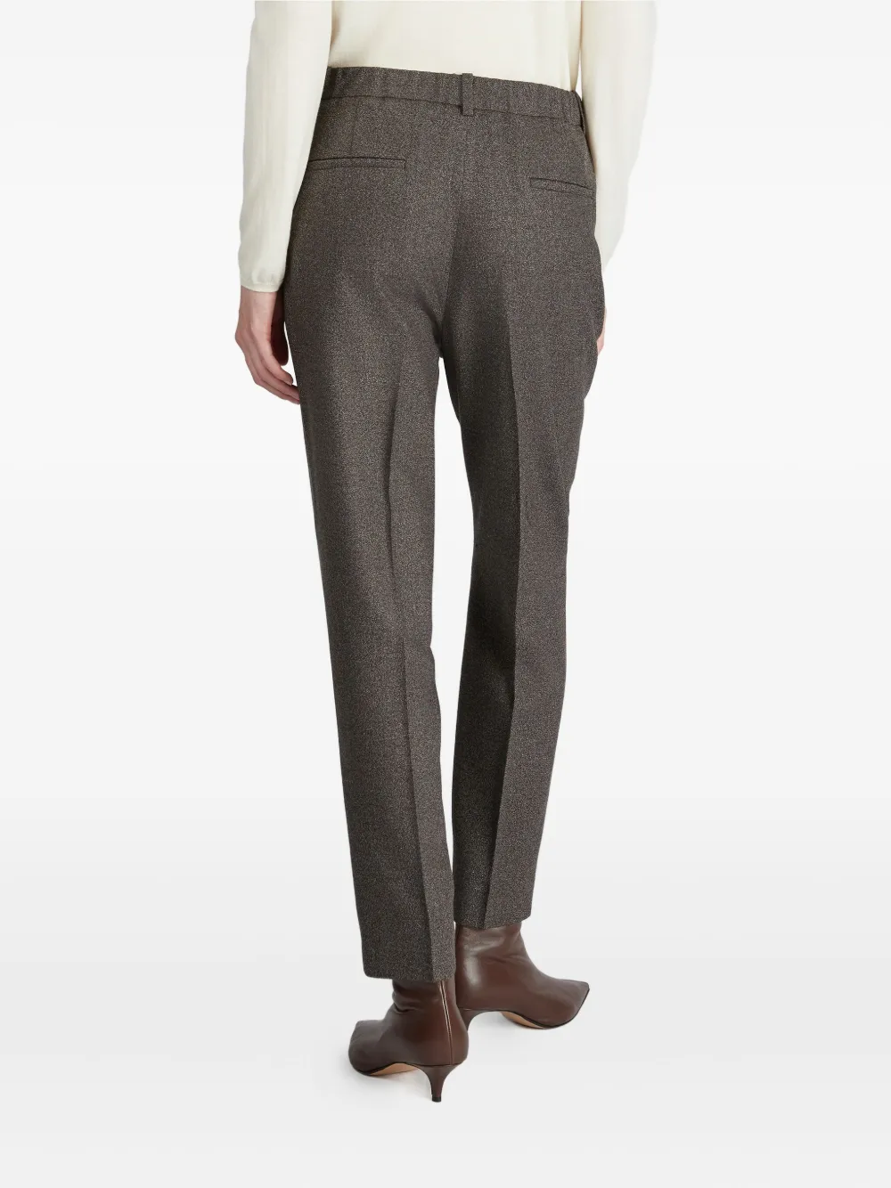 Incotex Flanellen broek Bruin