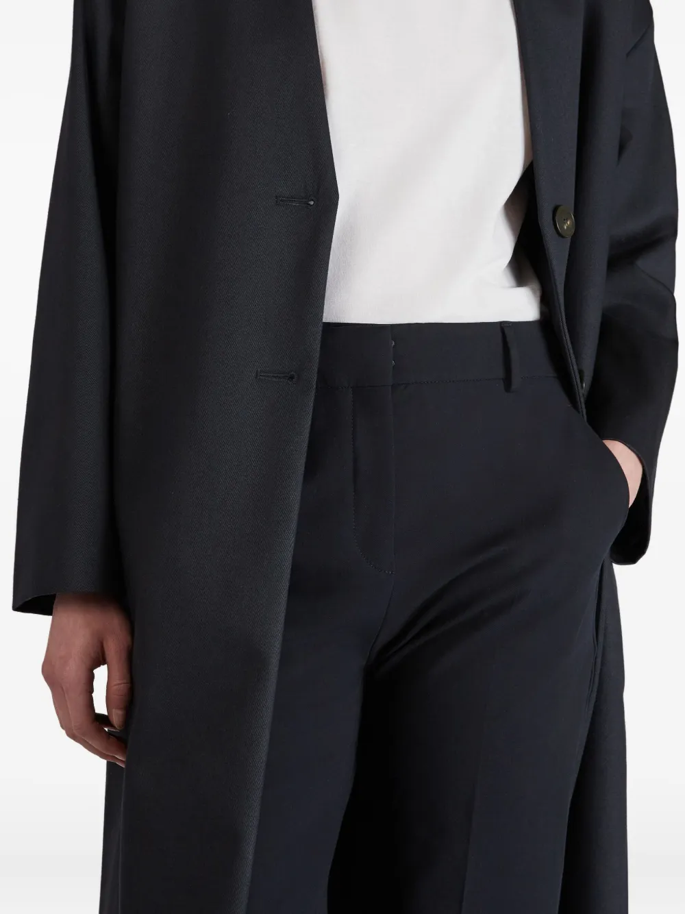 Incotex Concealed-fastening Trousers In Black
