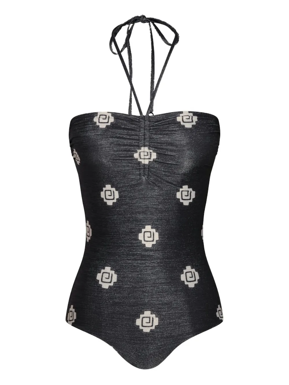 Johanna Ortiz Occasus Solis Patterned Swimsuit In Black