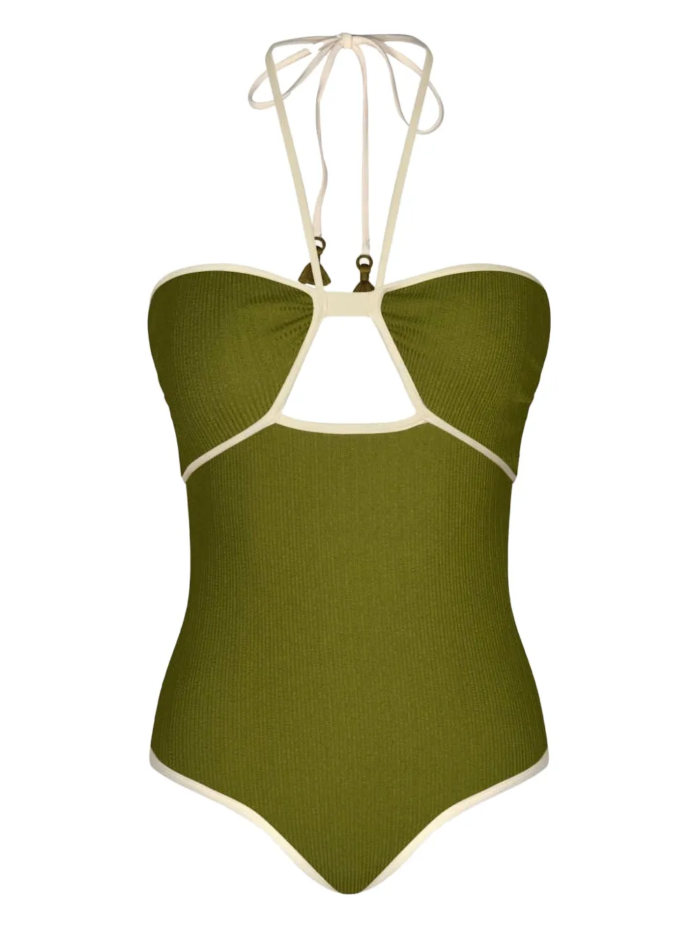 Johanna Ortiz Costume intero Sea Salt con cut-out - Verde