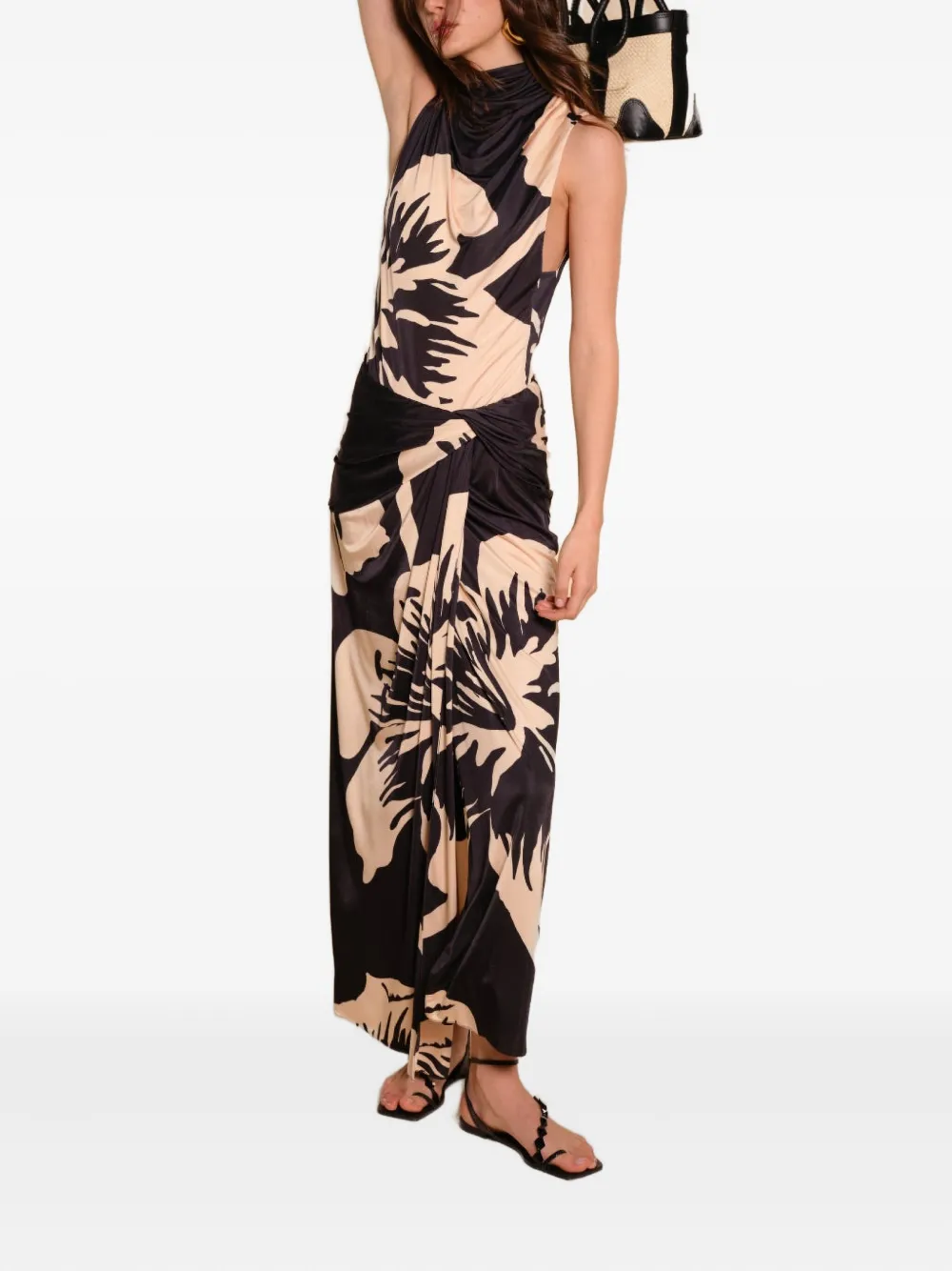 Johanna Ortiz Luminosity Floral Skirt In Black