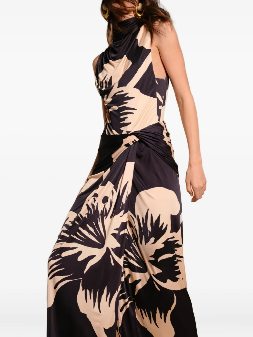 Johanna Ortiz Luminosity Floral Skirt In Black