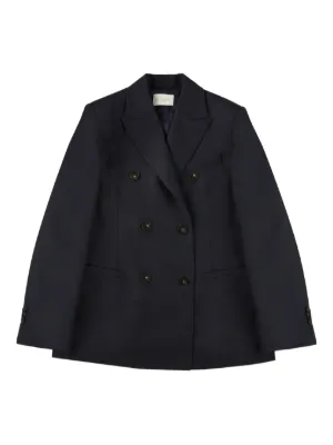 Palm Angels palm-embroidered Blazer | Blue | FARFETCH AO