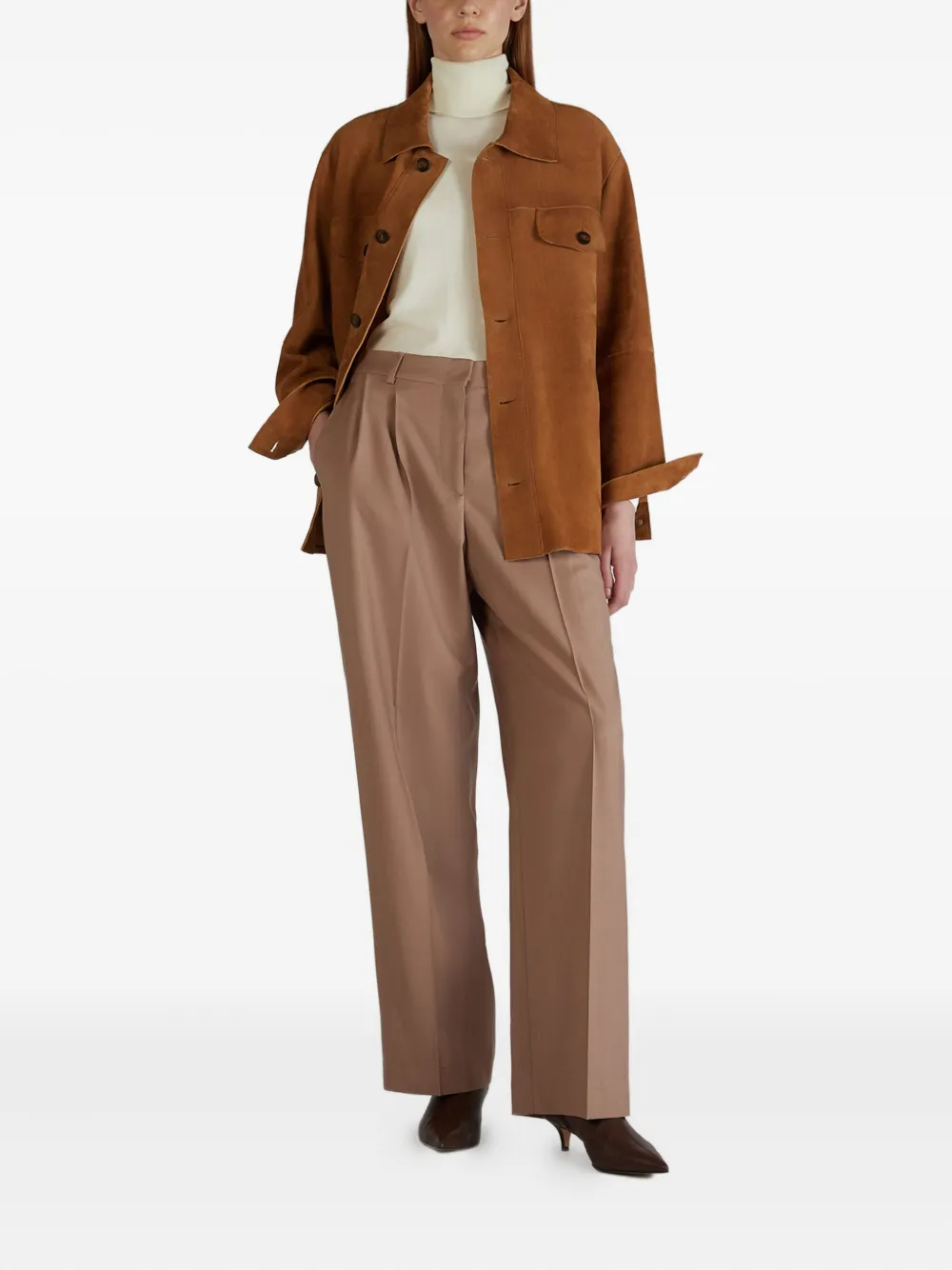 Incotex Plooibroek - Beige